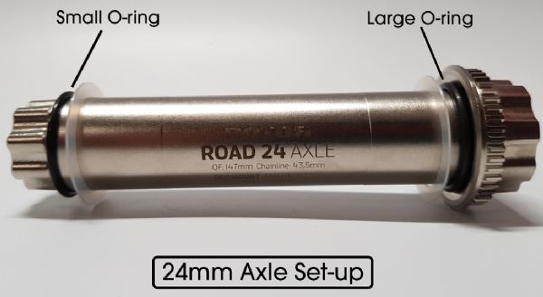 ALDHU & VEGAST 24MM Road Axle | C02-108-98010-0 | ROTOR Axles