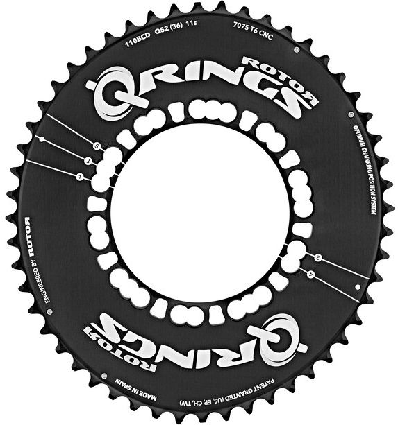 54t Aero Q-Ring - 110 BCD - single outer ring | C01-002-07020-0 | ROTOR  Chainrings.